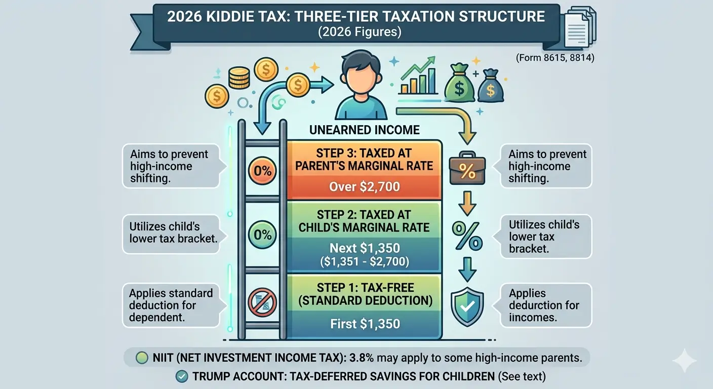 What Is the Kiddie Tax — 2026 unearned income thresholds and three-tier tax structure explained by an Enrolled Agent