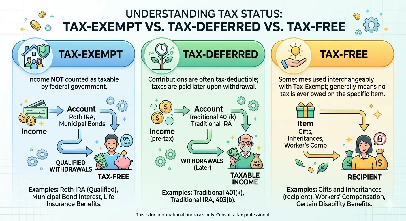 What is tax-exempt income — types of nontaxable income explained by an Enrolled Agent