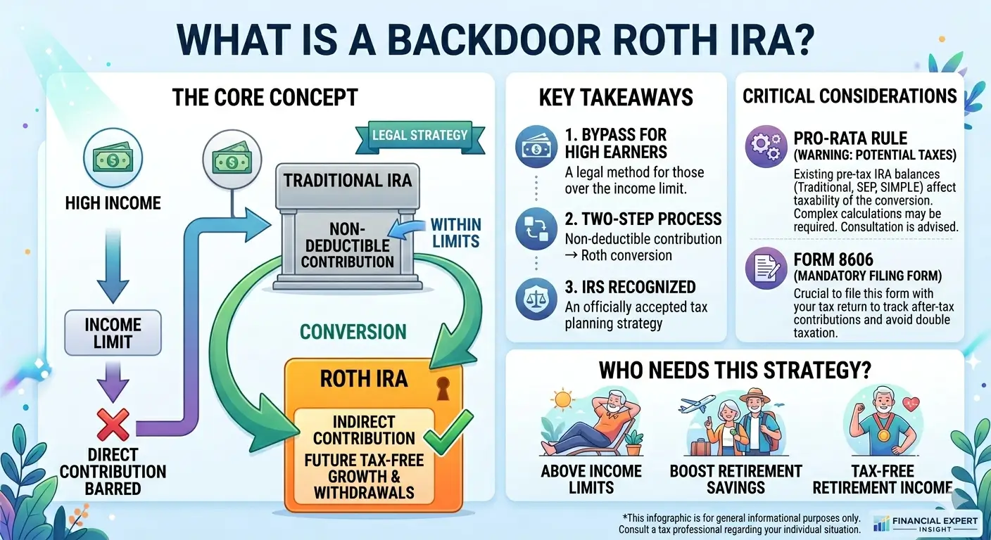 What is a Backdoor Roth IRA — step-by-step guide with Pro-Rata Rule and Form 8606 explained by an Enrolled Agent