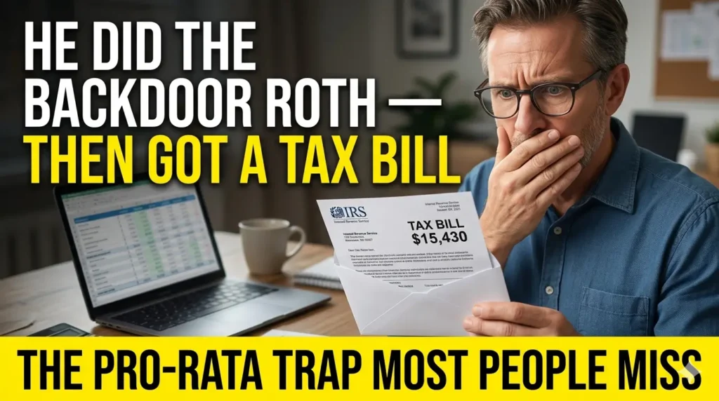 He did the Backdoor Roth then got a surprise tax bill — the pro-rata trap most people miss, explained by an Enrolled Agent